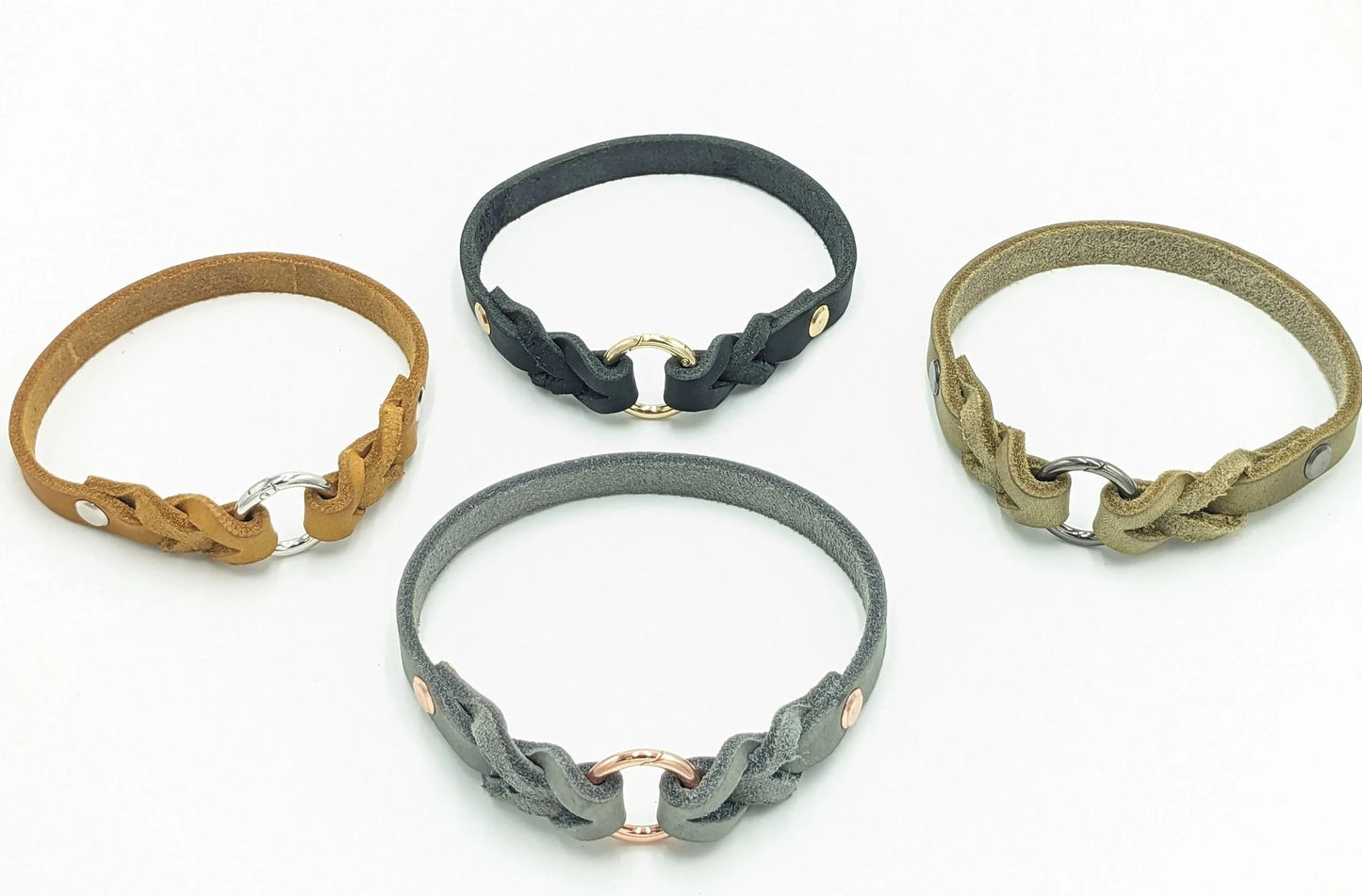 Markenhalsband aus Fettleder