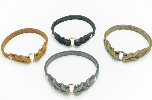 Markenhalsband aus Fettleder