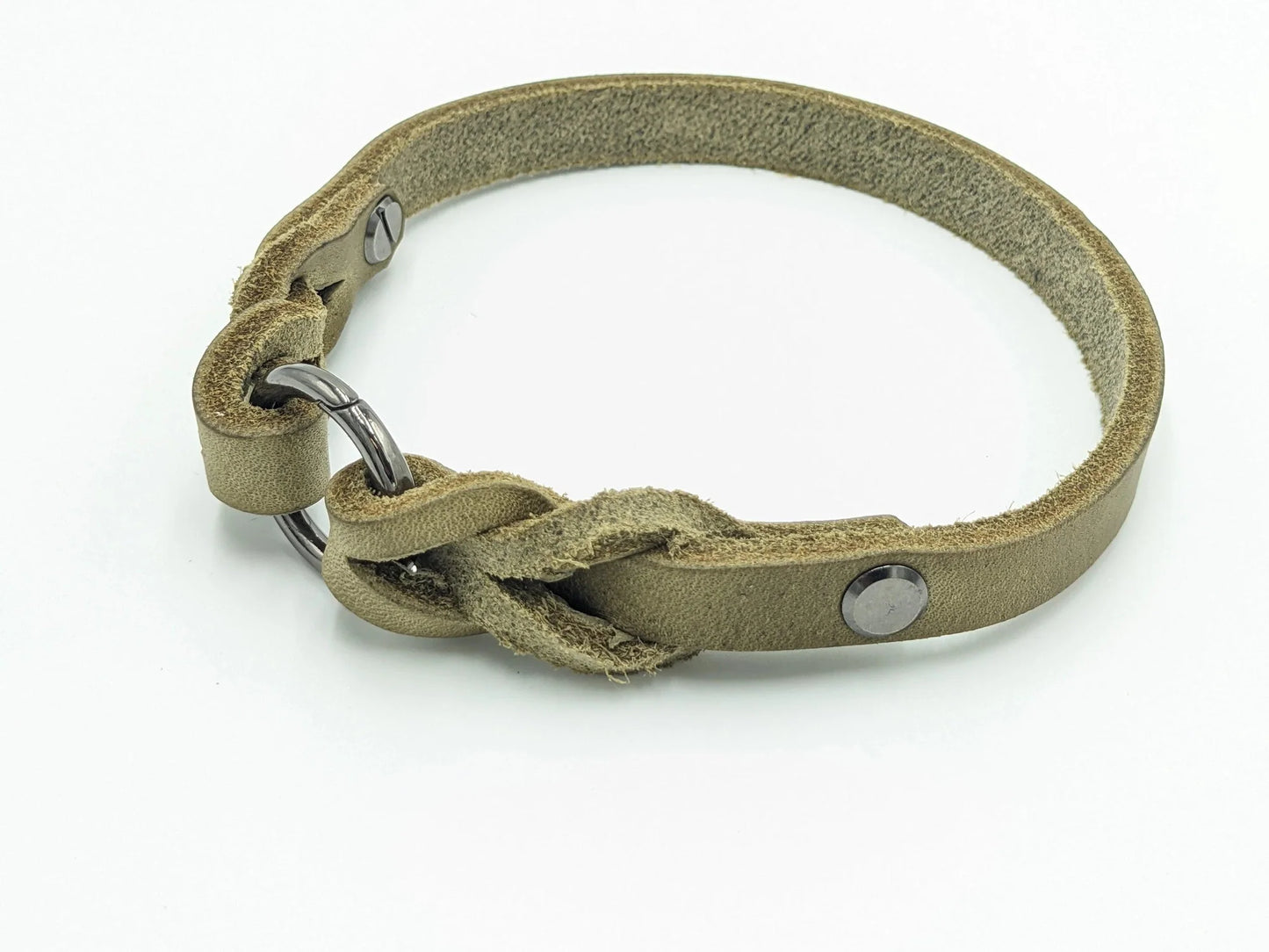 Markenhalsband aus Fettleder