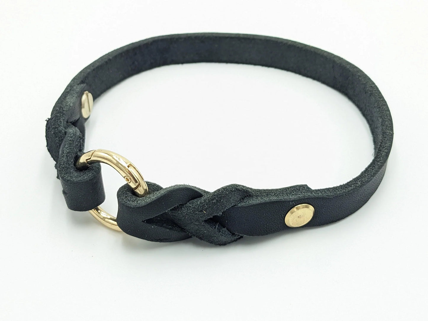 Markenhalsband aus Fettleder