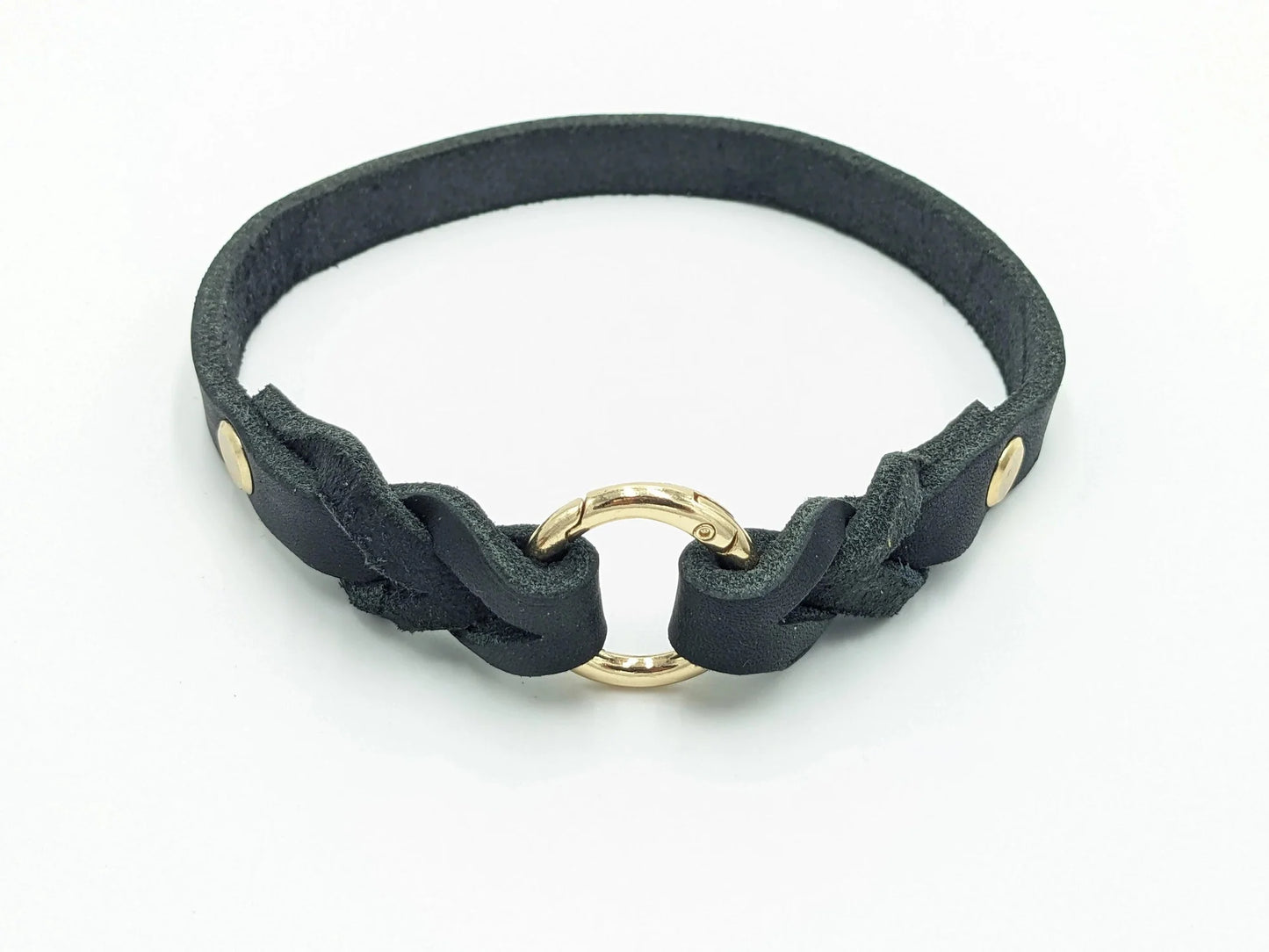 Markenhalsband aus Fettleder