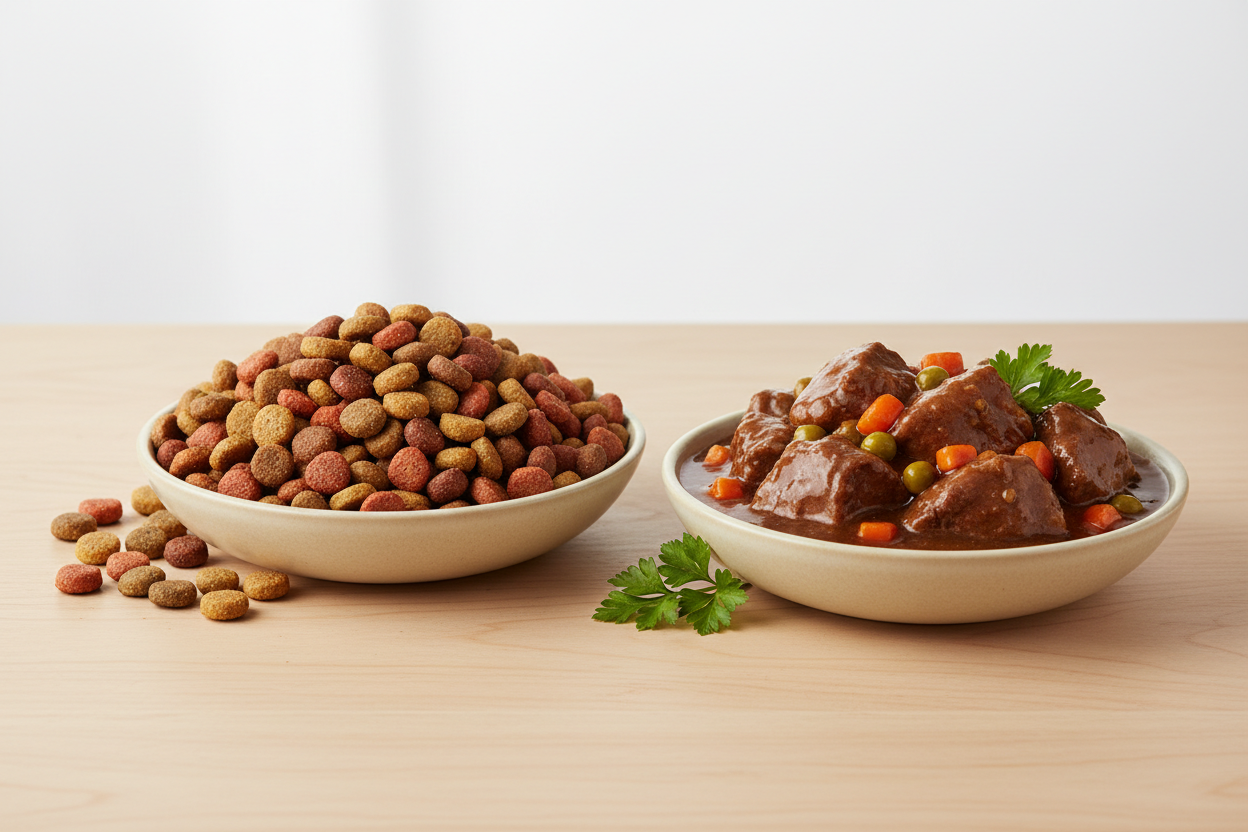 Nass- und Trockenfutter für Hunde