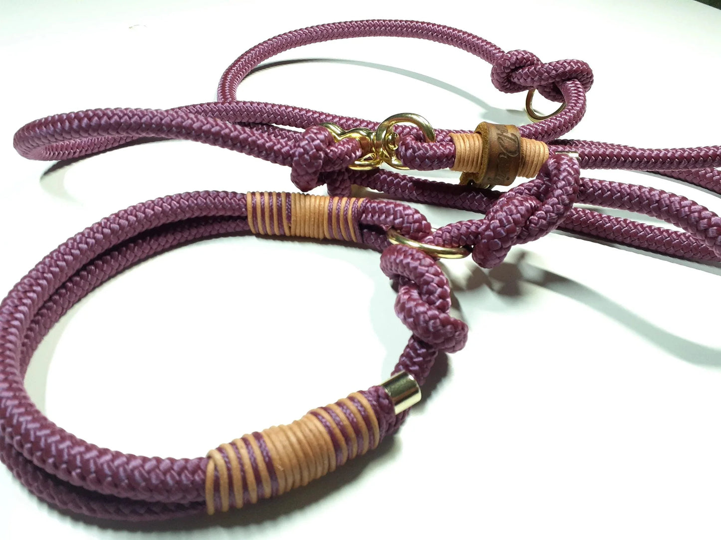 Retrieverleine LILLY Moxonleine, Hundeleine lila