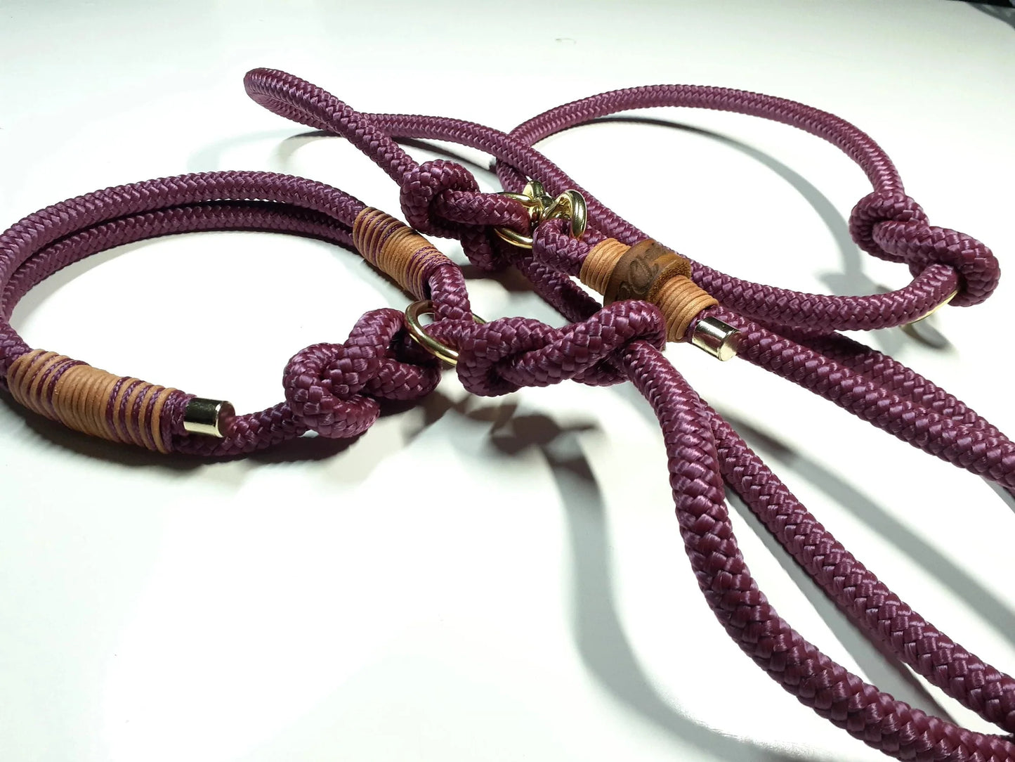 Retrieverleine LILLY Moxonleine, Hundeleine lila