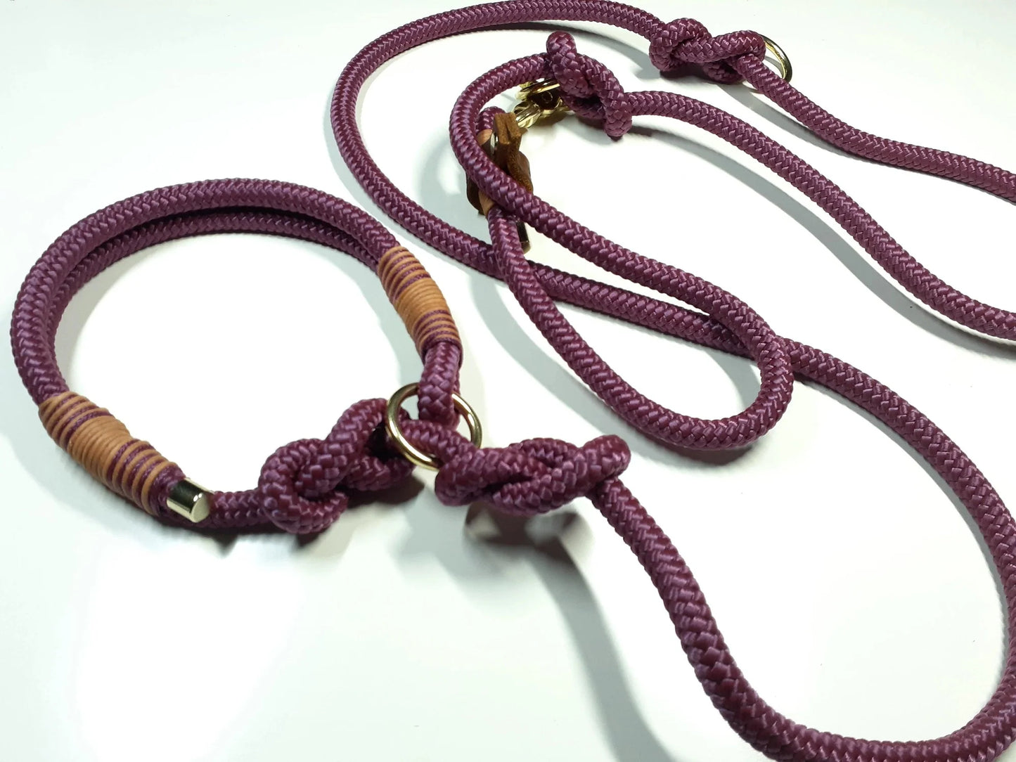 Retrieverleine LILLY Moxonleine, Hundeleine lila