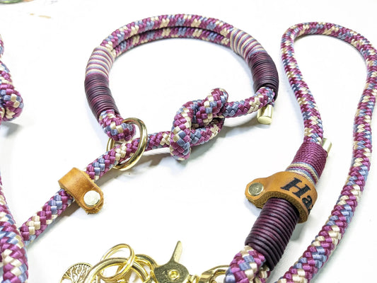 Retrieverleine NALA Moxonleine, Hundeleine bordeaux